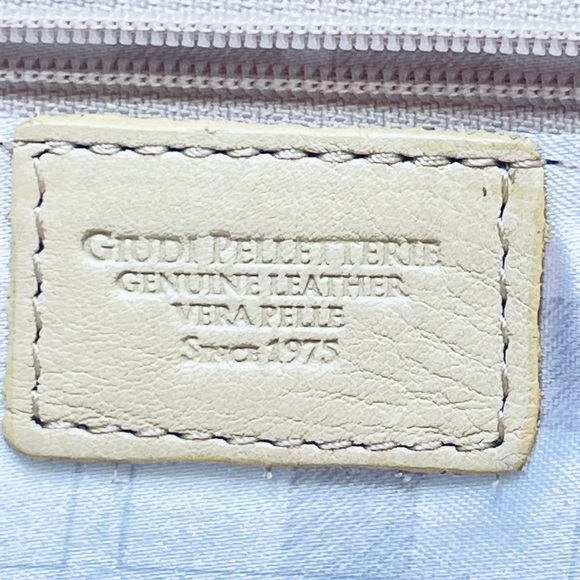 GIUDI LEATHER YELLOW CROSSBODY VINTAGE SHOULDER WOMEN BAG - Picture 10 of 16